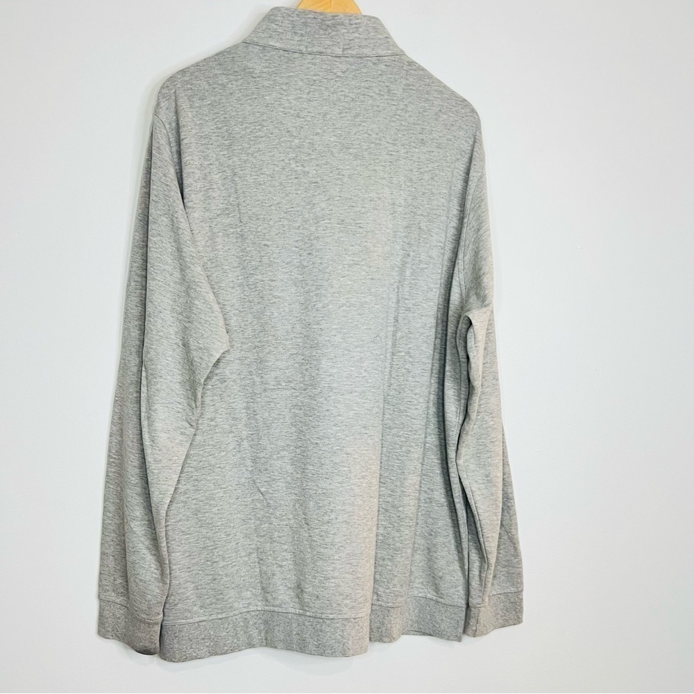 Peter Millar Light Gray Crown Comfort Interlock Quarter-Zip - Picture 6 of 6